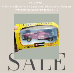  Ferrari F310 driven by E. Irvine (M. Schumacher's Partner). Very Detailed Quality Made scale 1/18