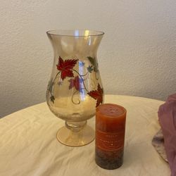 Thanksgiving Hurricane And Candle 