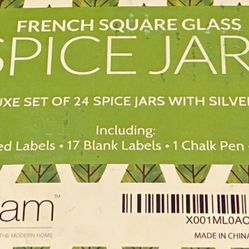 Brand New Set of 24 Spice Jars With Labels