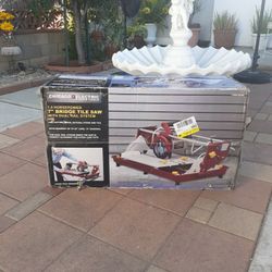 7" Bridge Tile Saw With Dual Rail System 