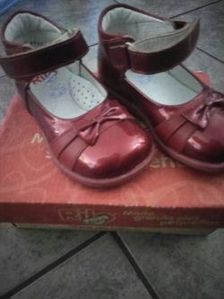 Red toddler shoes