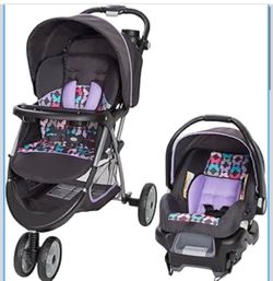 Baby Trend EZ Ride 35 Travel System, Stroller and Infant Car Seat Combo, Sophia - Lightweight and Foldable Compact Design with One Hand Fold and Adjus