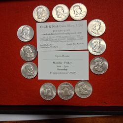 Franklin Half Silver, 50 Cents, 90%silver 