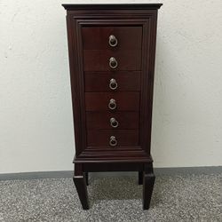 Jewelry Armoire With Mirror - Freestanding Jewelry Cabinet