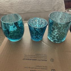 Teal Votives