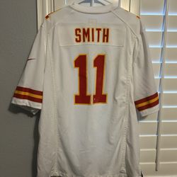VTG Y2K NFL NIKE KANSAS CITY CHIEFS ALEX SMITH SHORT SLEEVE JERSEY SIZE XL