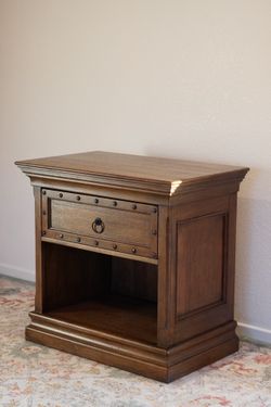 Solid Wood Spanish Colonial Nightstand / Side Table