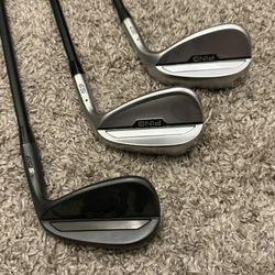 Ping s159 Wedges 50° 54° 58° Black Dot with Ping Alta CB Regular Graphite Shafts