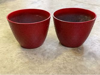 Pr Better Homes & Gardens Red Planters