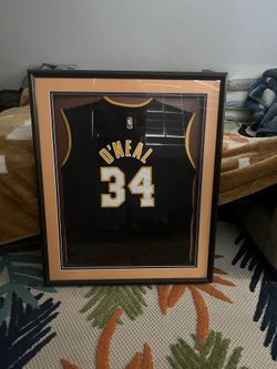 Framed Shaquille O’Neal Jersey