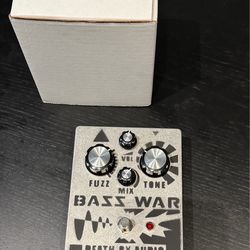 Death By Audio Bass War Fuzz/Distortion/Bass Effects Pedal Silver