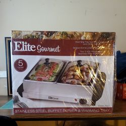 Elite Gourmet Buffet Server And Warming Tray