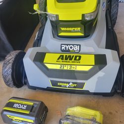Ryobi Self propelled Cross Cut Lawn mower Brand New 