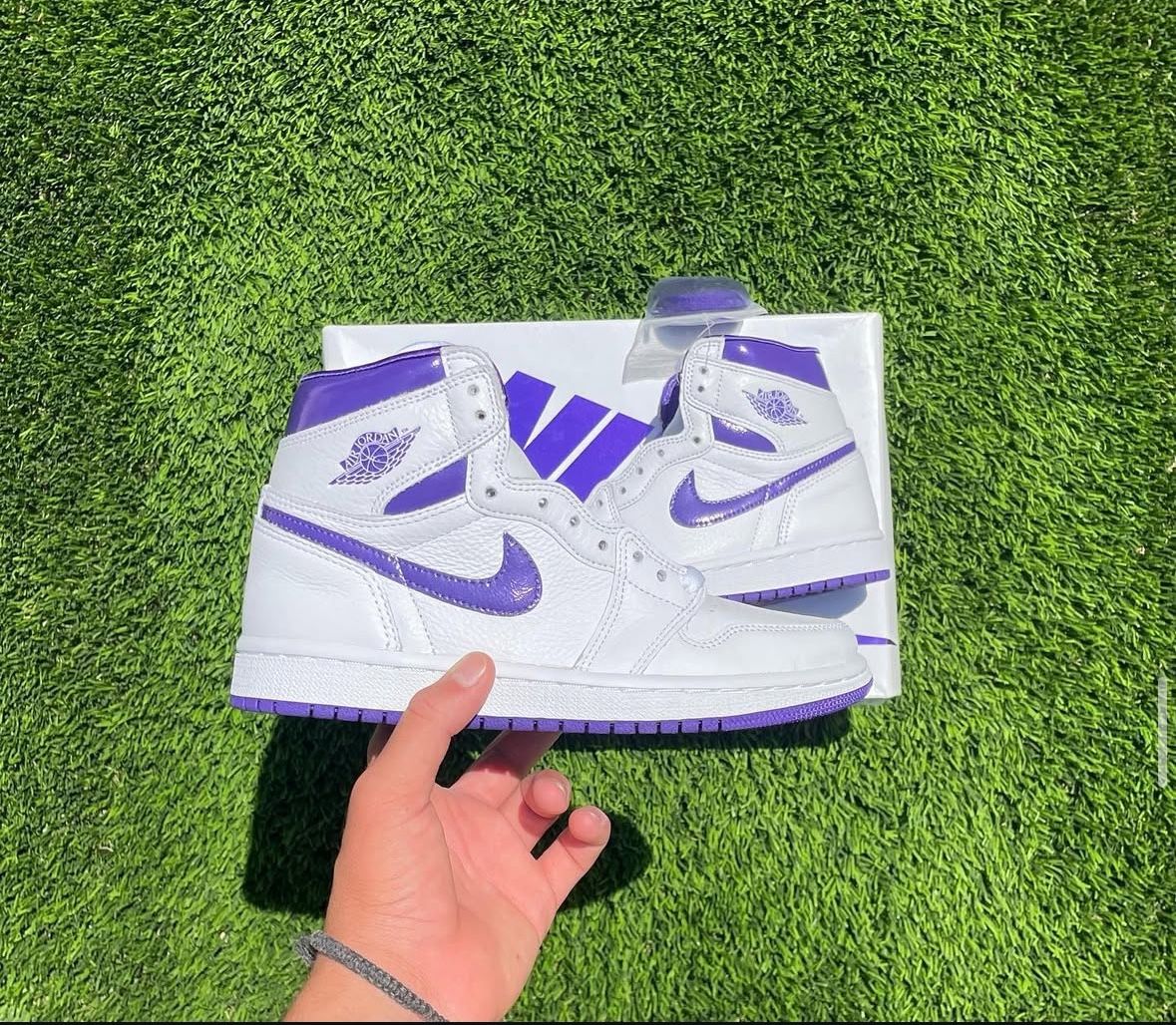 Air Jordan 1 Retro High Court Purple - Size 5 Womens - Brand New