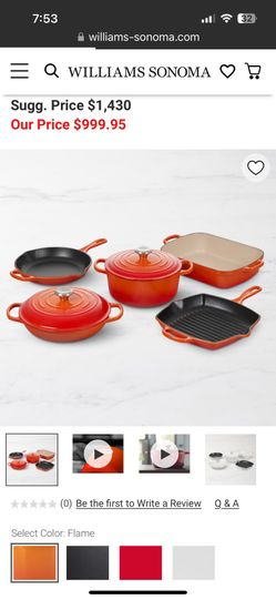 Le CRUESET SET in flame
