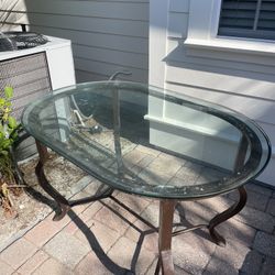 glass table