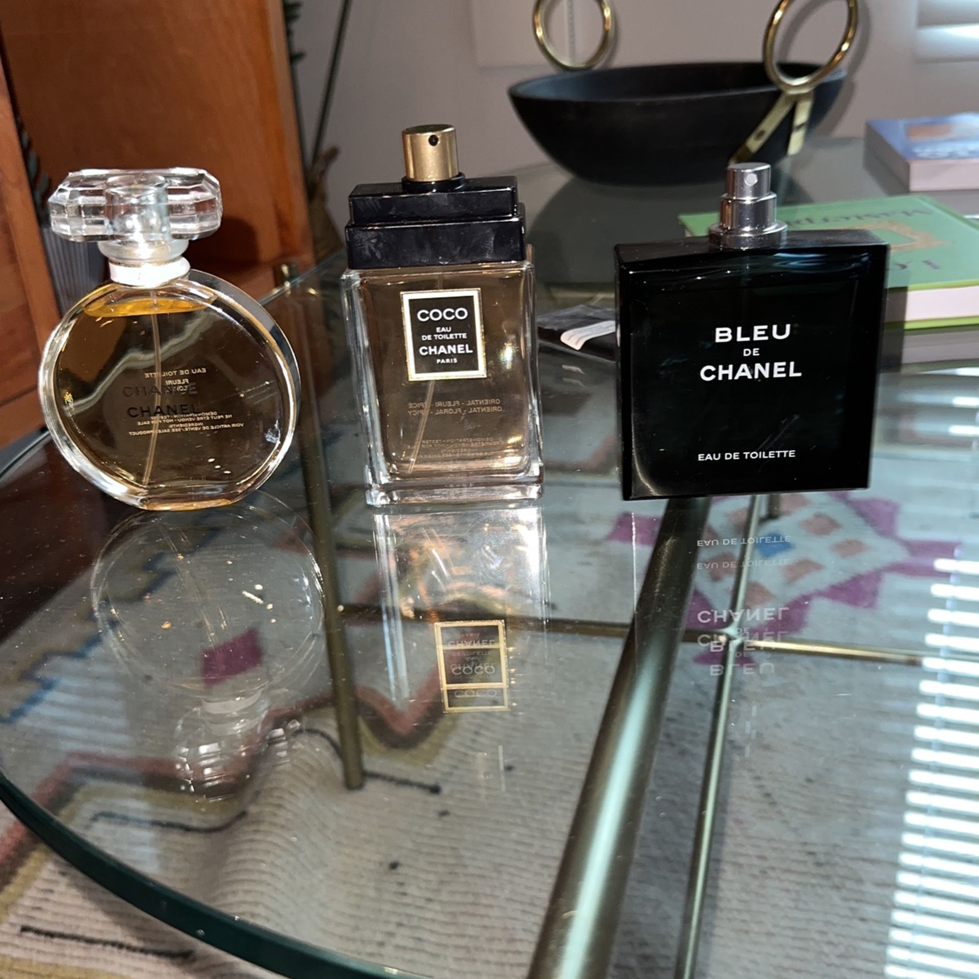 Coco Chanel ,Chance Chanel And Blue Chanel Perfumes All 3 For 200 for Sale  in West Hollywood, CA - OfferUp