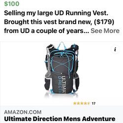 Runners Hydration Vest