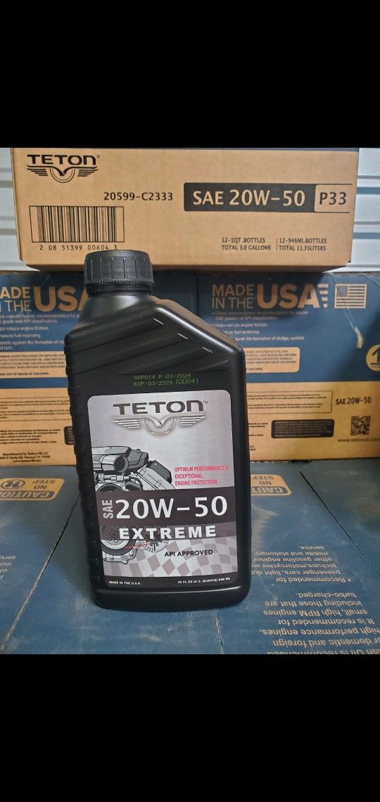 Special Price Motor Oil 20w50 Case 12QT $50 Only