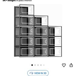 Shoe Organizer 12 Pcs Stakable New In The Box $40
