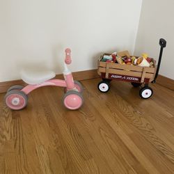 Baby Bike and Wagon