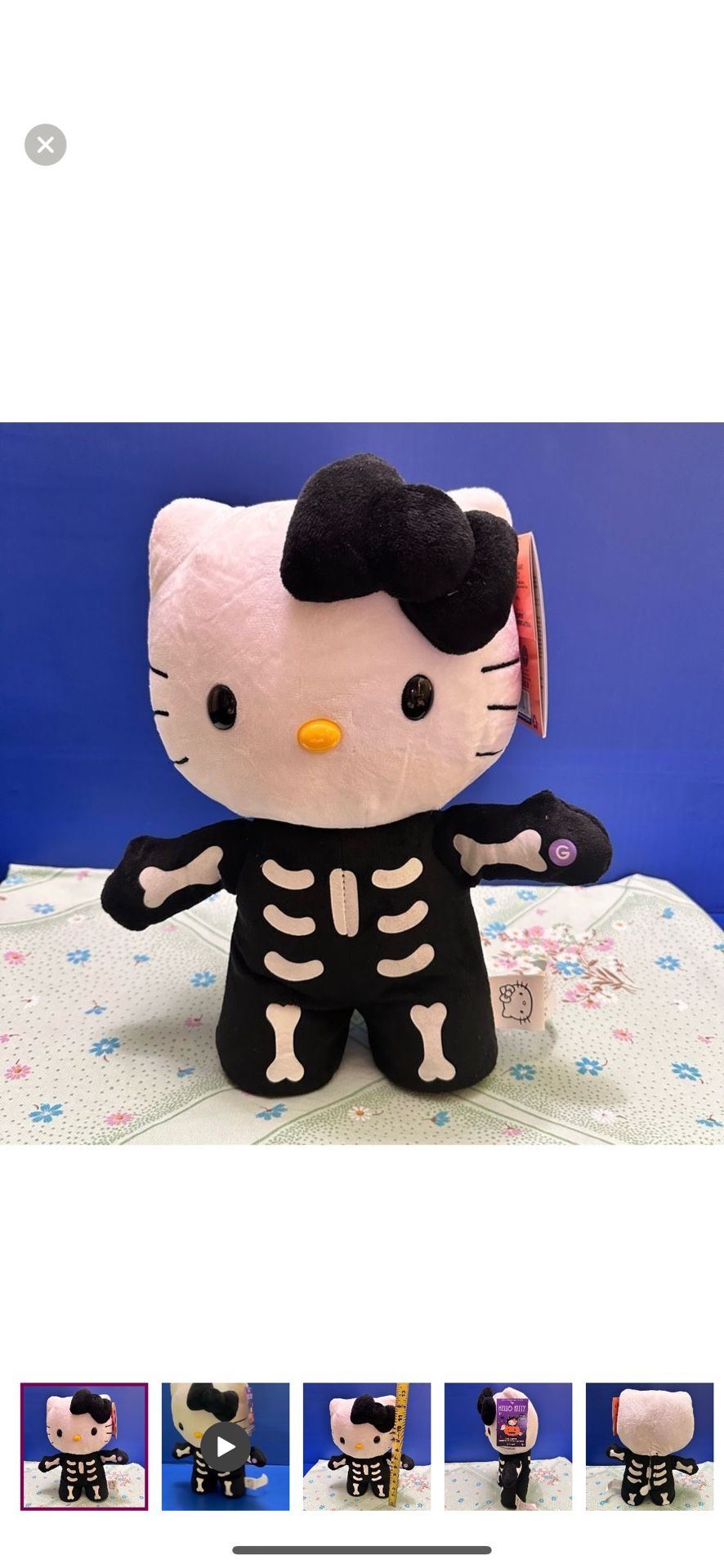 Hello Kitty Skeleton Side Stepper doll
