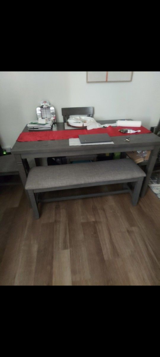 Nice Table, 4 Chairs And Bench