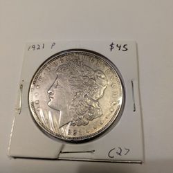High Grade 1921 Philadelphia Morgan Dollar