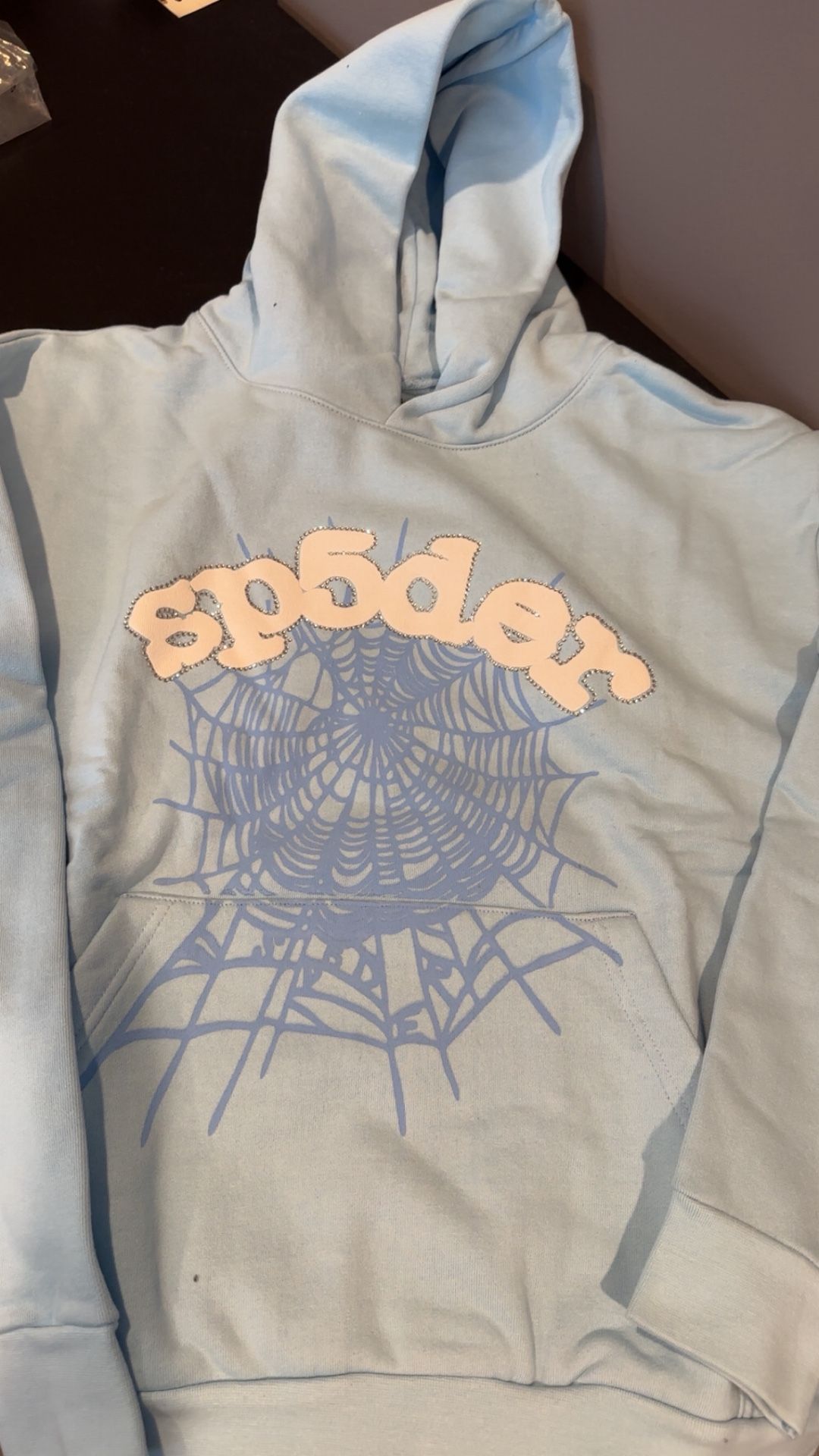 Spider Hoodie Sky Blue XL **New**