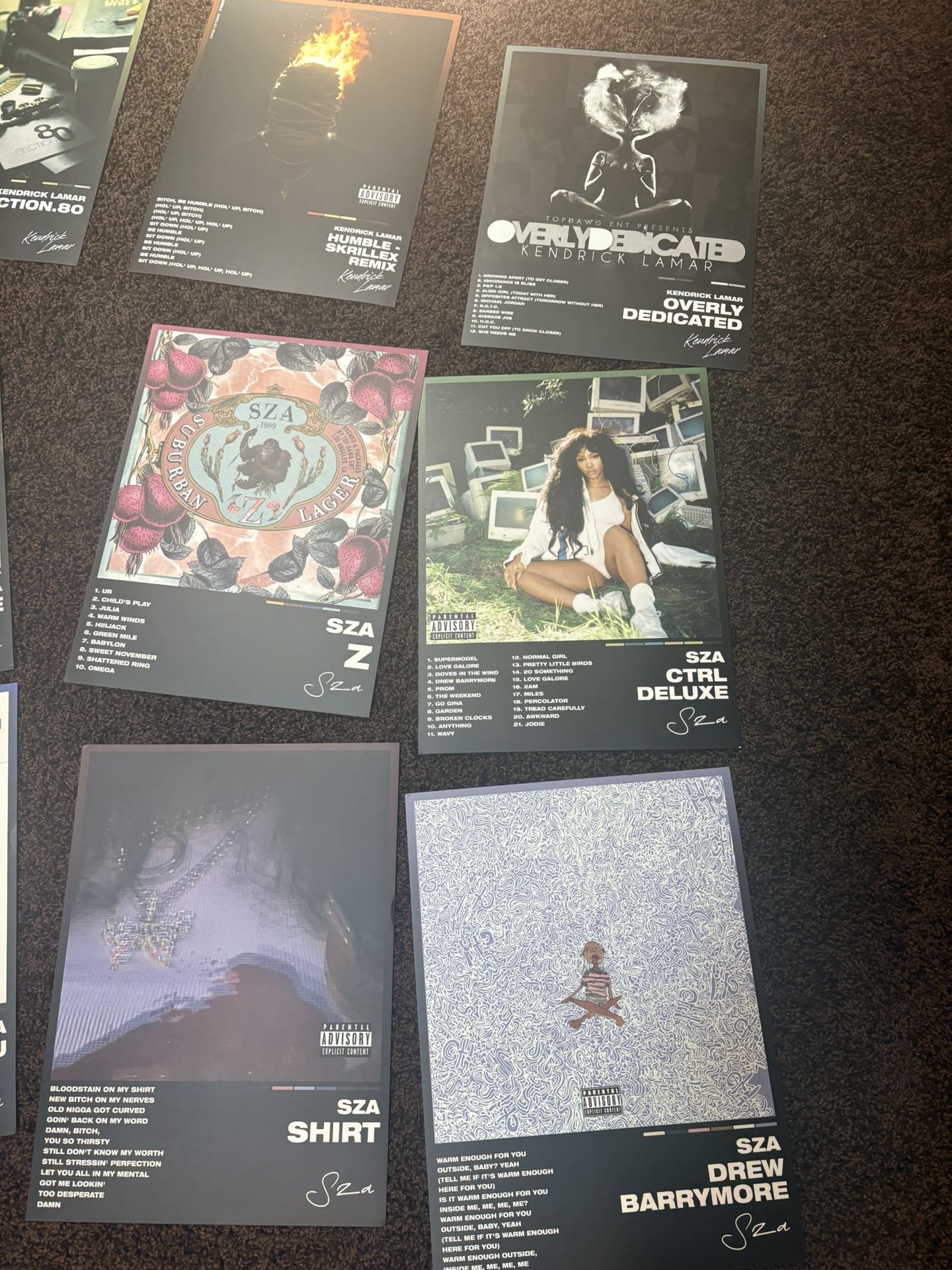 SZA And Kendrick Lamar Posters And 2 Frames