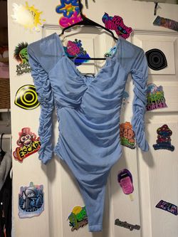 Fashion nova Mesh off shoulder bodysuit