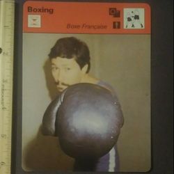 Sportscaster 1979 Boxe Francaise Fighting With The Feet Boxing Sports Photo Large Over-sized Card HTF Collectible Vintage Italy