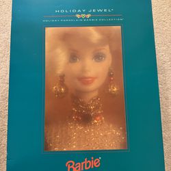 Holiday Jewel Porcelain Barbie Collection 1995
