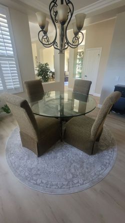 DINING ROOM TABLE SET WITH CHAIRS