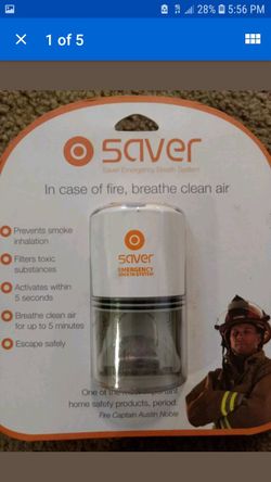 Saver in case of fire breather clean air