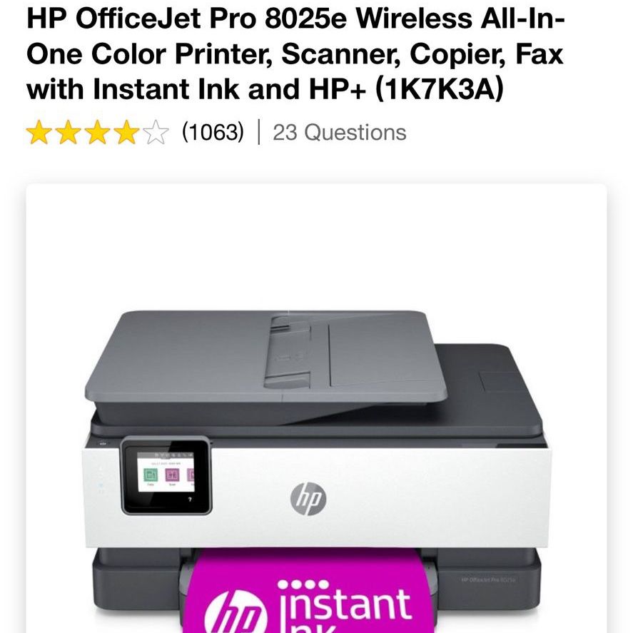 HP Office Jet Pro 8025e