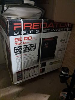 Emergency Generator Predator 9500 Harbor Freight  NIB