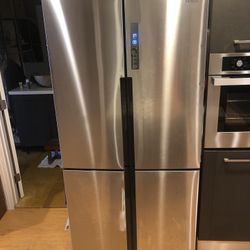 Haier hrq16n3bgs Counter Depth Freezer Fridge Combo Stainless