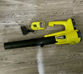 Ryobi ONE+ 18V Cordless Leaf Blower with Battery and Charger