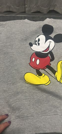 Mickey Mouse Gray Graphic Sweatshirt