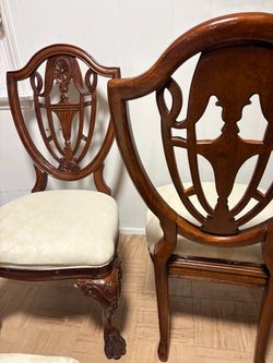 Wood Dining Chairs Set of 4