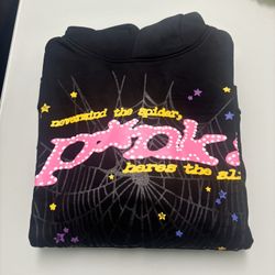 Pink And Black Spida Hoodie ‼️
