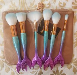 makeup brush set with cosmetic bag