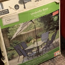 Patio Umbrella With Stand