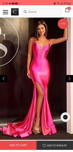 Portia and Scarlett PS24403 - Ruched Back Mermaid Prom Gown Evening dress, going out dress. New Year dress. 