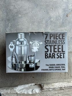 7-Piece Stainless Steel Bar Set