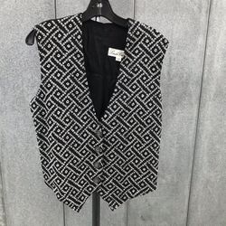Vintage Black/ White Vest