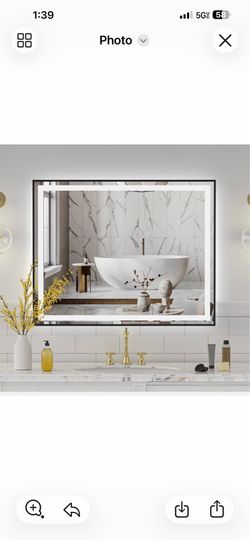 40x32" Black LED Mirror Front and Back light New In Box (TBA-Black-4032) $100
