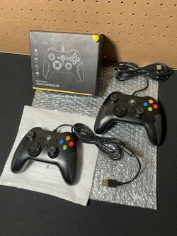 EasySMX Wired Gaming Controller, PC Game Controller Joystick W/ Dual-Vibration Turbo and Trigger Buttons for Windows PC/ PS3/ Android TV Box/Tesla
