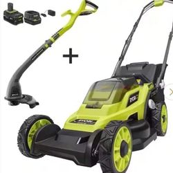 LAWN MOVER AND STRING TRIMMER COMBO " RYOBI